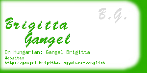 brigitta gangel business card